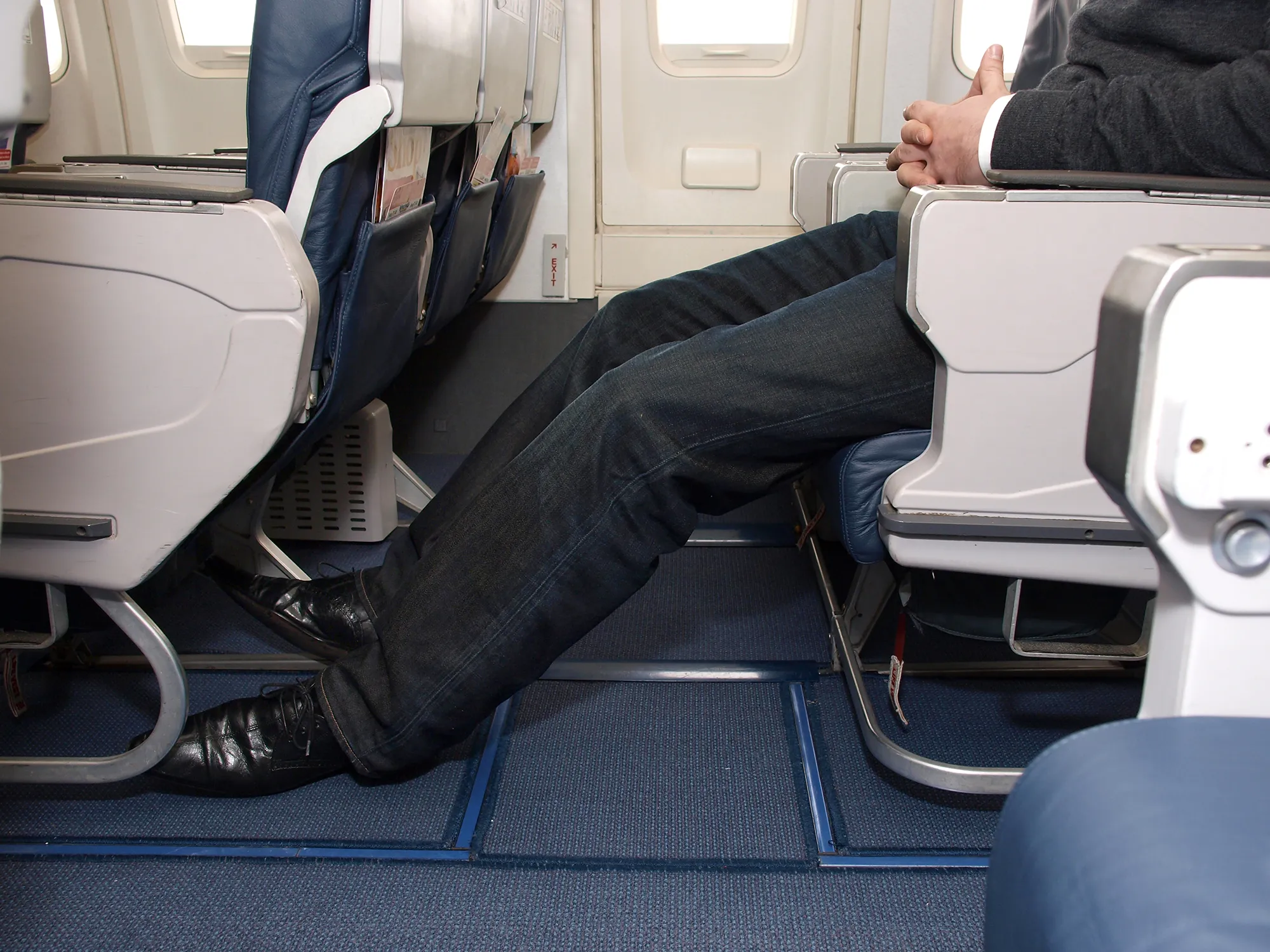 Legroom on aircraft
