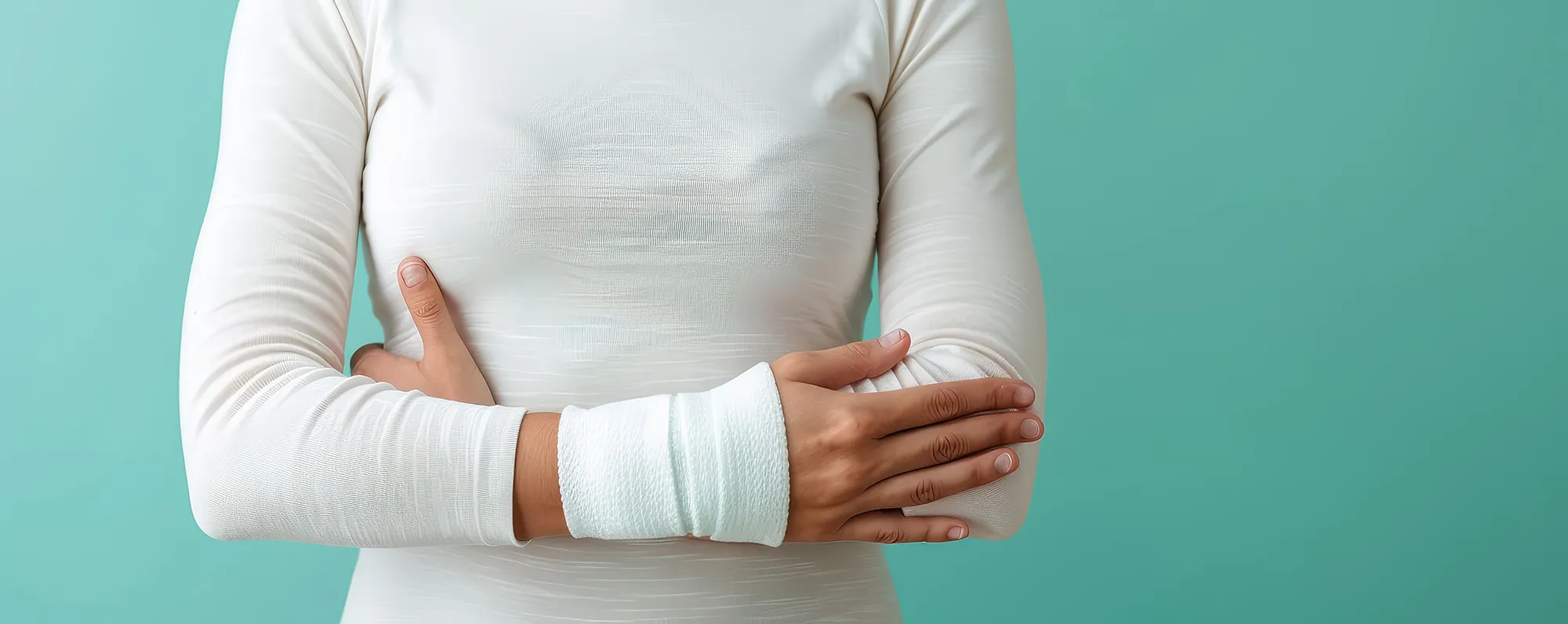 Woman with carpal tunnel syndrome wearing a wrist brace, hand pain, support
