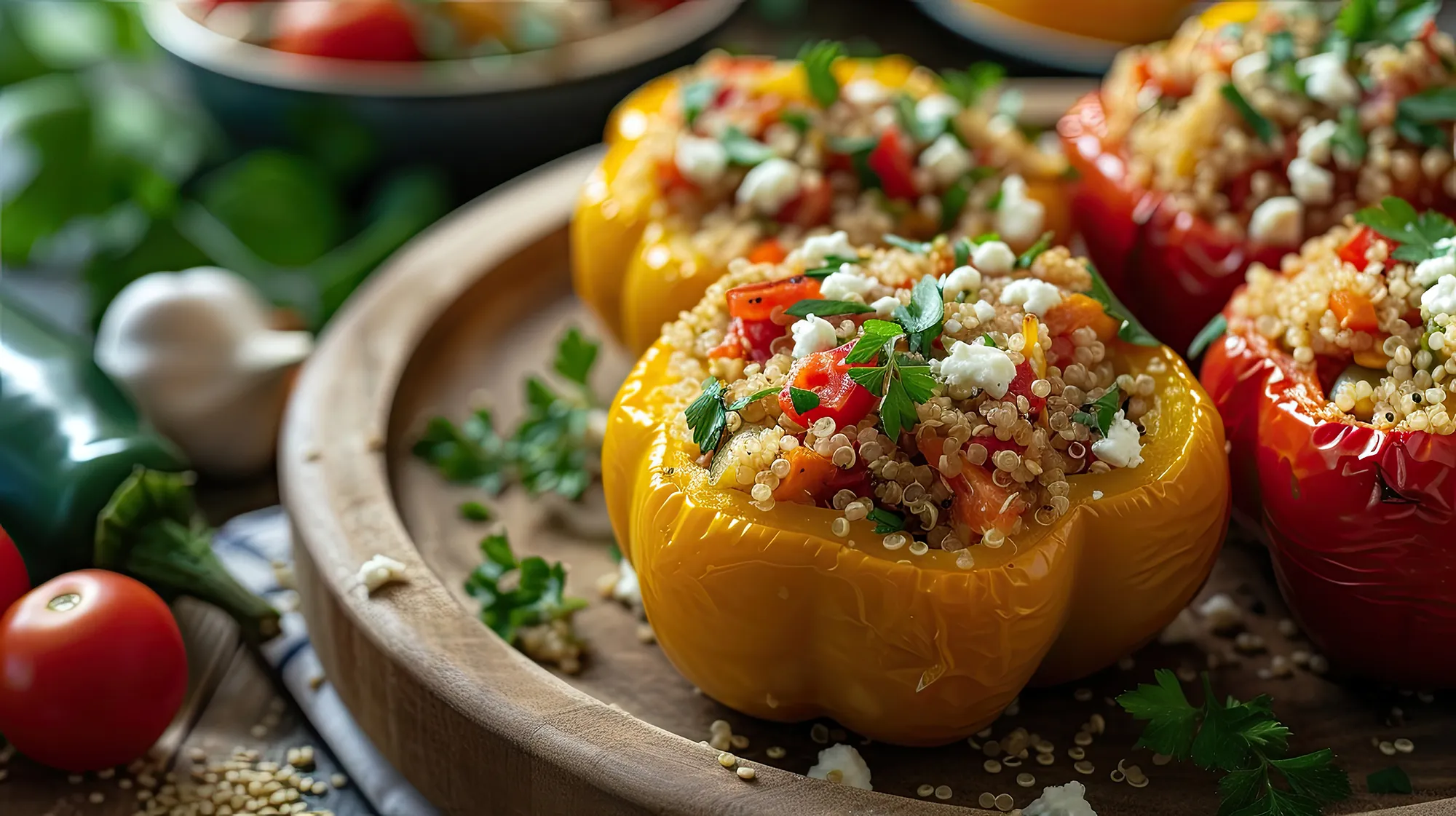 Quinoa and Vegetable Stuffed Peppers